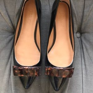 J crew patent leather flats
